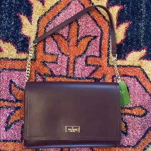 NWT Kate Spade dark cranberry handbag